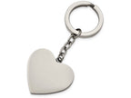 Chisel Stainless Steel Polished Heart Key Ring