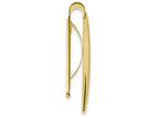 Chisel Stainless Steel Yellow Plated Money Clip