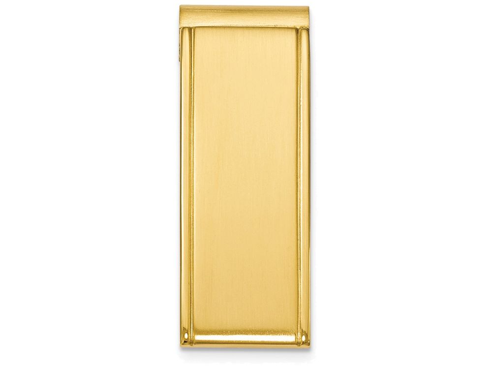 Chisel Stainless Steel Yellow Plated Money Clip