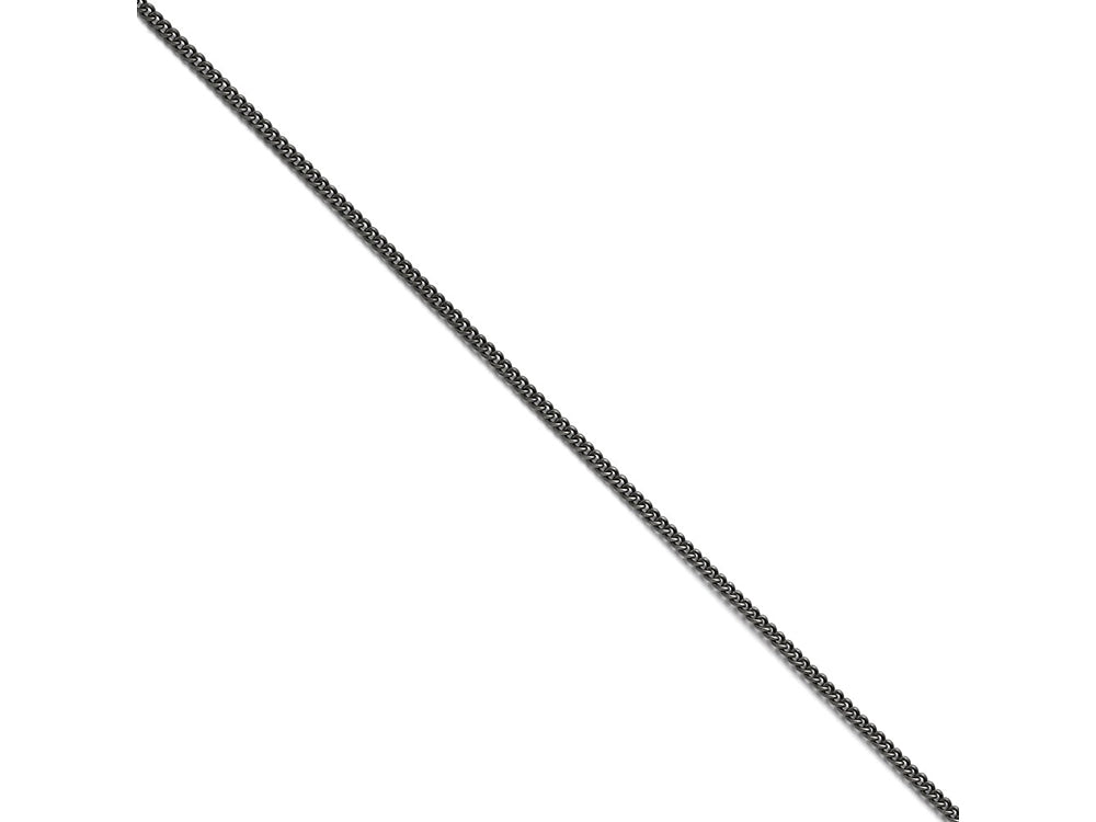 Chisel Stainless Steel 2.00mm 20in Round Curb Antiqued Chain Necklace