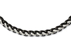 Chisel Stainless Steel Polished and Black Ip-plated 24in Necklace