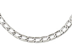 Chisel Stainless Steel Polished Squares Necklace