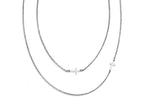 FJC Finejewelers Stainless Steel Layered Sideways Cross Necklace