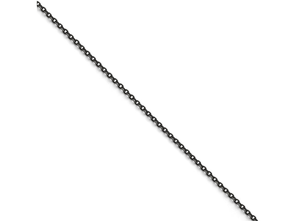 Chisel Stainless Steel  Oxidized Chain Necklace