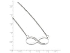 FJC Finejewelers Stainless Steel Infinity Polished CZ Necklace