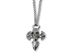 Chisel Stainless Steel Cross with Skull Necklace