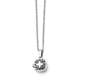 Chisel Stainless Steel Polished And Antiqued Magnetic Square Necklace