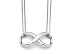 FJC Finejewelers Stainless Steel Polished Two Strand Infinity Symbol Necklace