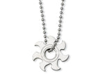 Chisel Stainless Steel Sun Burst Necklace - 22 inches
