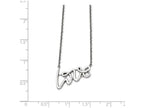 Chisel Stainless Steel Polished Love Necklace