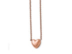 Chisel Stainless Steel Polished Pink Ip-plated Heart Necklace