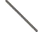 Chisel Stainless Steel 7.50mm Oxidized Curb Chain Necklace