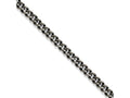 Chisel Stainless Steel 9.25mm Oxidized Curb Chain Necklace