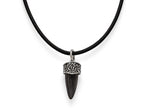 Chisel Stainless Steel Polished/antiqued Black Ip-plated Claw Necklace