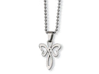 Chisel Stainless Steel Cross Necklace - 22 inches