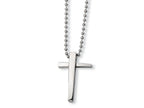 Chisel Stainless Steel Cross Necklace - 22 inches