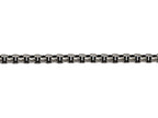 Chisel Stainless Steel Antiqued And Polished 3.9mm Rounded Box Chain Necklace