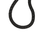 Chisel Stainless Steel Polished Black Ip-plated Double Curb Chain Necklace 24 inch x 7 mm