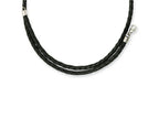 Chisel 3.0mm Genuine Leather Weave Necklace - 20 inches