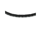 Chisel 4.0mm Geniune Leather Weave Necklace - 18 inches