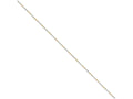 Chisel White and Yellow Rhodium over Brass 1.20mm 2 color plated Fancy Chain Necklace - 16 inches