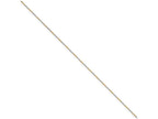 Chisel White and Yellow Rhodium over Brass 1.5mm 2 color plated Ball Chain Necklace - 16 inches
