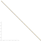 Chisel White and Yellow Rhodium over Brass 1.5mm 2 color plated Ball Chain Necklace - 20 inches