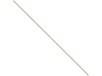 Chisel White and Yellow Rhodium over Brass 1.5mm 2 color plated Ball Chain Necklace - 24 inches