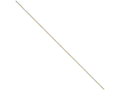 Chisel White and Yellow Rhodium over Brass 0.85mm 2 color plated Fancy Chain Necklace - 16 inches