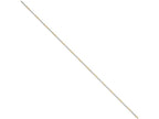 Chisel White and Yellow Rhodium over Brass 0.85mm 2 color plated Fancy Chain Necklace - 16 inches