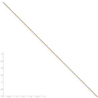Chisel White and Yellow Rhodium over Brass 0.85mm 2 color plated Fancy Chain Necklace - 24 inches