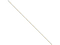 Chisel White and Yellow Rhodium over Brass 0.85mm 2 color plated Fancy Chain Necklace - 24 inches