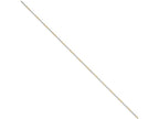 Chisel White and Yellow Rhodium over Brass 0.85mm 2 color plated Fancy Chain Necklace - 24 inches