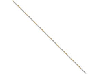 Chisel White and Yellow Rhodium over Brass 1mm 2 color plated Snake Chain Necklace - 16 inches