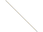 Chisel White and Yellow Rhodium over Brass 1mm 2 color plated Snake Chain Necklace - 18 inches