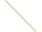 Chisel Yellow Rhodium Over Brass 1.50mm Plated Ball Chain Necklace