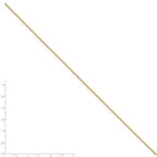 Chisel Yellow Rhodium over Brass 1.5mm Plated Ball Chain Necklace - 24 inches