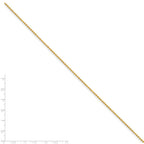 Chisel Yellow Rhodium over Brass 2mm Plated Ball Chain Necklace - 16 inches