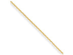 Chisel Yellow Rhodium Over Brass 1.70mm Plated Fancy Chain Necklace