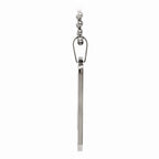 Chisel Stainless Steel Polished Rounded Edge 2mm Thick Dog Tag Necklace