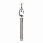 Chisel Stainless Steel Polished Rounded Edge 4mm Thick Dog Tag Necklace