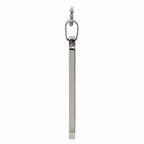 Chisel Stainless Steel Polished Rounded Edge Xlarge 4mm Thick Dog Tag Necklace