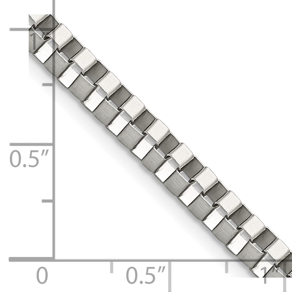 Chisel Stainless Steel 4mm Box Chain Necklace - 20 inches