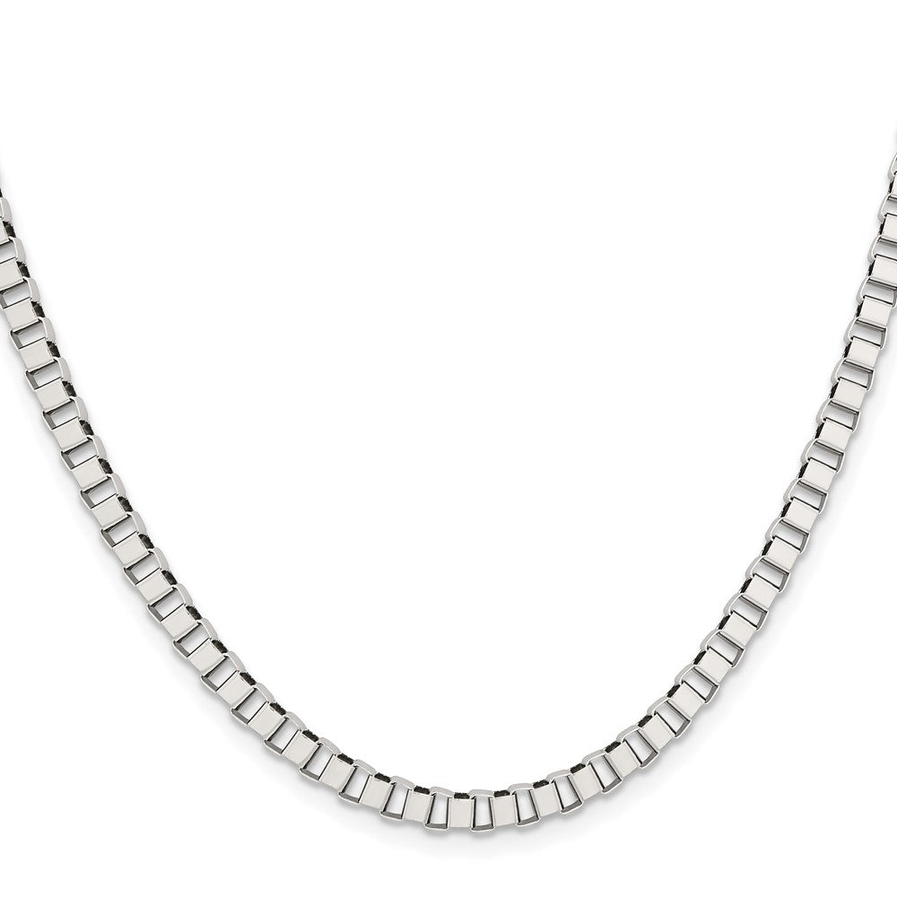 Chisel Stainless Steel 4mm Box Chain Necklace - 20 inches