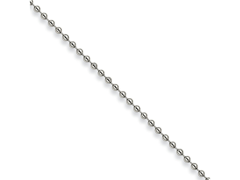 Chisel Stainless Steel 3mm Ball Chain Necklace - 18 inches