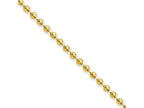 Chisel Stainless Steel Ip Gold-plated 3.0mm 20in Ball Chain Necklace