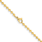 Chisel Stainless Steel Ip Gold-plated 3.0mm 22in Ball Chain Necklace
