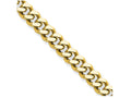 Chisel Stainless Steel 4mm Ip Gold-plated Curb 18 Chain Necklace