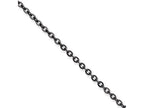 Chisel Stainless Steel Ip Black-plated 2.30mm 18in Cable Chain Necklace