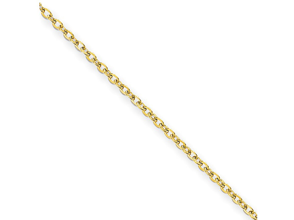 Chisel Stainless Steel Gold Ip Plated 2.30mm 20in Cable Chain Necklace